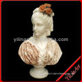 Stone Carved White Marble Beautiful Female Bust Statue
